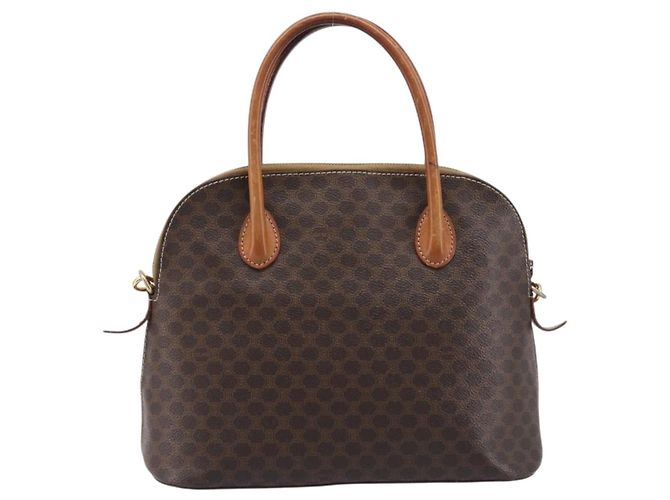 Céline CELINE Macadam Hand Bag PVC 2way Brown Gold Tone - vista 3