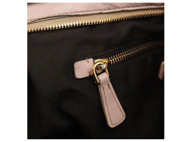 Miu Miu Matelasse Hand Bag Leather 2way Pink Gold - vista 26