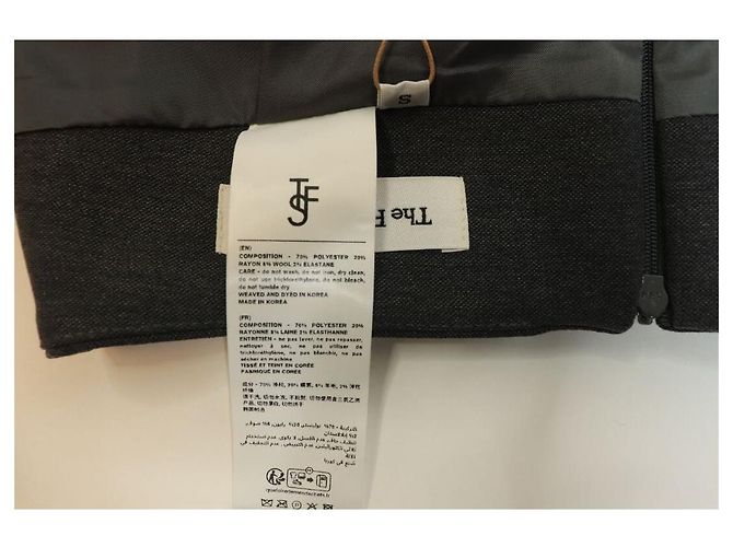 Autre Marque Minifalda gris jaspeado - talla S - vista 4