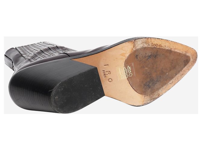 Iro Botas cowboy de piel charol burdeos - talla EU 40 - vista 5