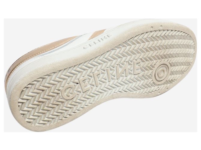 Céline Sneakers in pelle bianca e oro - size EU 37 - vista 4