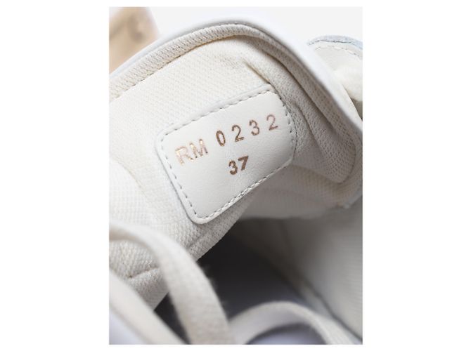 Céline Sneakers in pelle bianca e oro - size EU 37 - vista 7