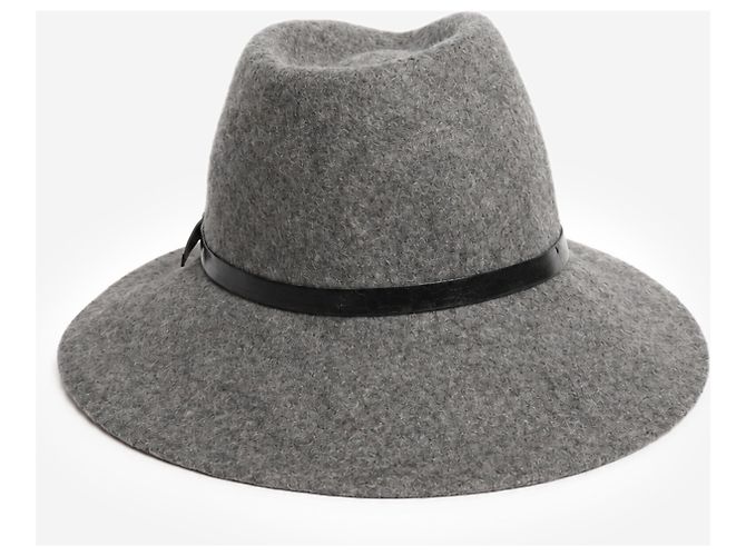 Weekend Max Mara Grauer Fedora-Hut aus Wolle - Ansicht 2