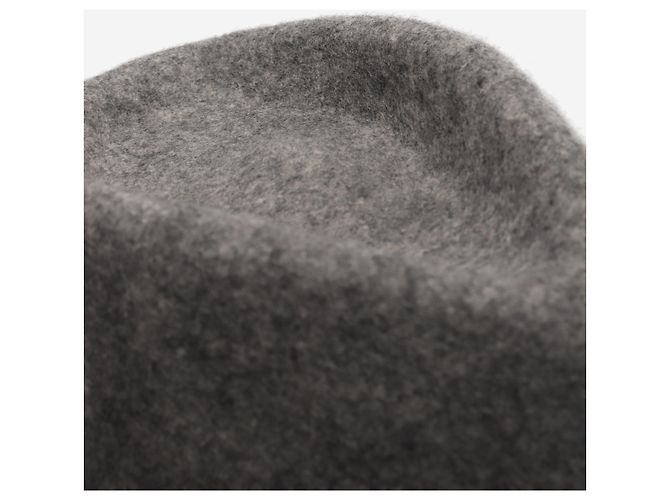Weekend Max Mara Grauer Fedora-Hut aus Wolle - Ansicht 6
