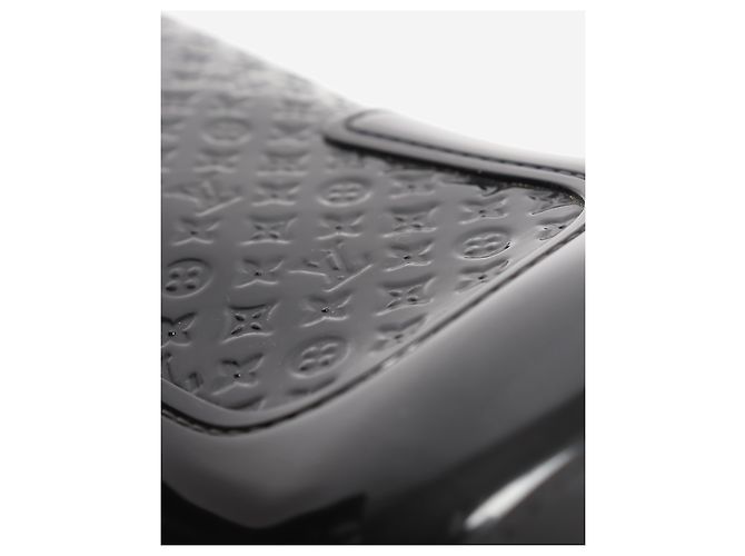 Louis Vuitton Botas de lluvia Drops Monogram grabadas en negro - size EU 36 - vista 6