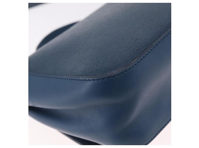 FENDI Hand Bag Leather 2way Blue Gold Tone 8M0321 - vista 20