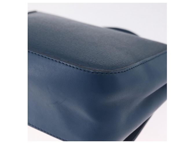 FENDI Hand Bag Leather 2way Blue Gold Tone 8M0321 - vista 21