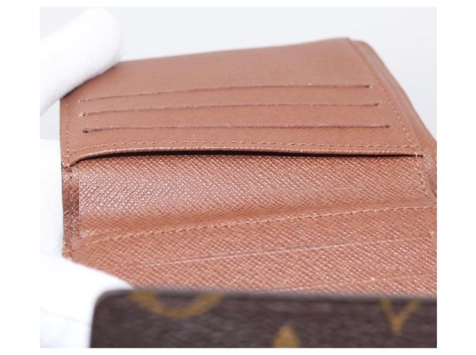 LOUIS VUITTON Monogram Porte Monnaie Bier Cartes Crdit Wallet M61652 - vue 21