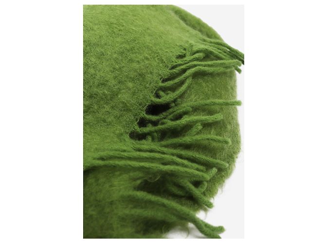 Loewe Bufanda Anagram de alpaca cepillada verde - vista 3