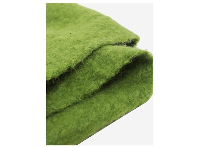 Loewe Bufanda Anagram de alpaca cepillada verde - vista 4