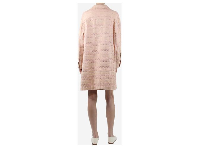 Chanel Completo giacca e gonna in tweed rosa - size UK 8 - vista 2
