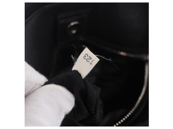 PRADA Bolso de Hombro Nylon Black Silver - vista 10