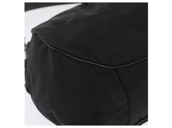 PRADA Bolso de Hombro Nylon Black Silver - vista 14