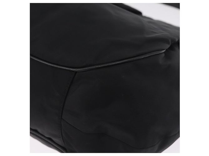 PRADA Bolso de Hombro Nylon Black Silver - vista 17