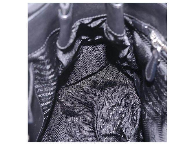 PRADA Bolso de Hombro Nylon Black Silver - vista 21