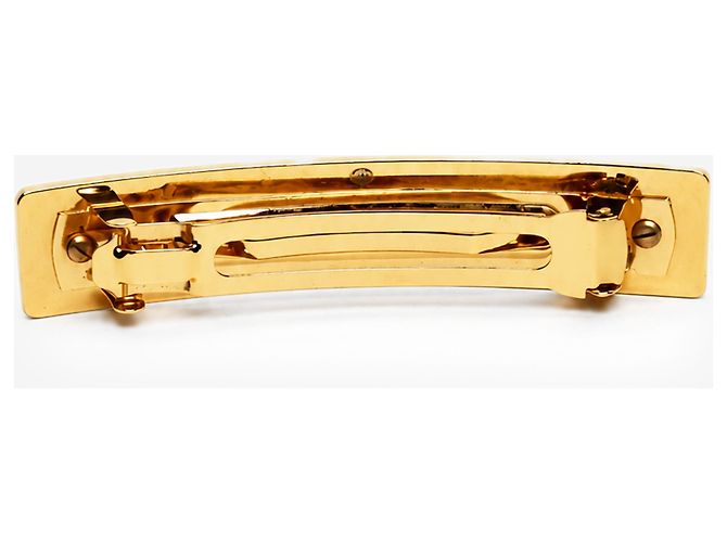 Chanel Fermi per capelli CC con chiusura a rotazione bianco e oro - vista 2