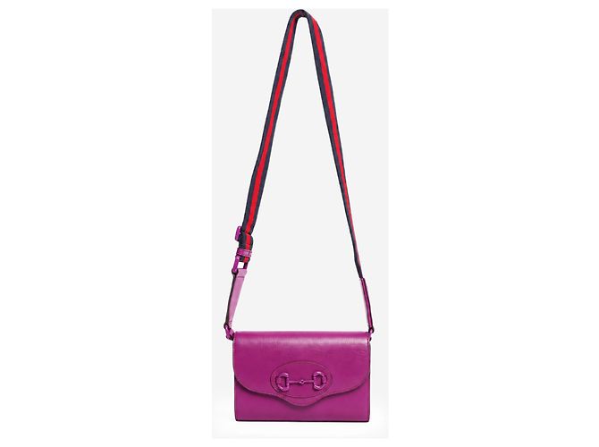 Gucci Mini borsa a tracolla Horsebit 1955 in pelle viola - vista 2