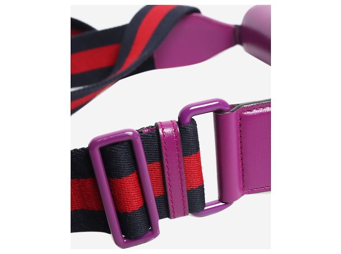 Gucci Mini borsa a tracolla Horsebit 1955 in pelle viola - vista 5