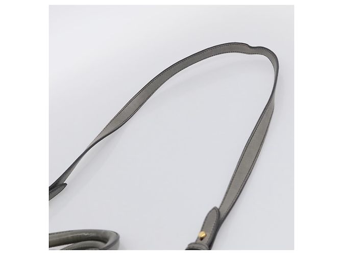 Miu Miu Sac à Main en Cuir 2way Gris Or - vue 10