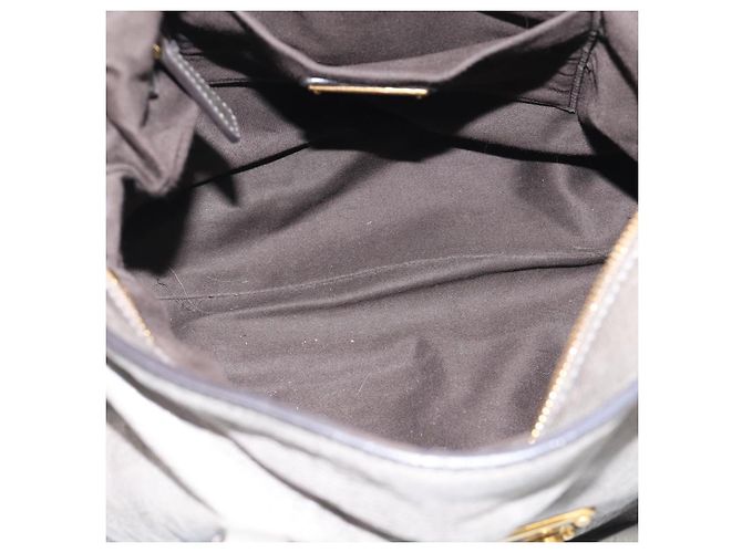 Miu Miu Sac à Main en Cuir 2way Gris Or - vue 22