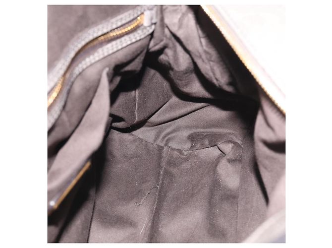Miu Miu Sac à Main en Cuir 2way Gris Or - vue 23
