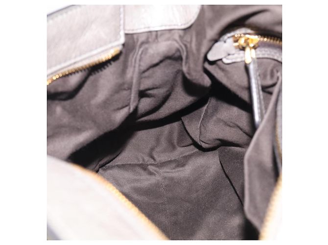 Miu Miu Sac à Main en Cuir 2way Gris Or - vue 24