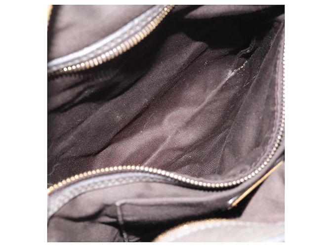 Miu Miu Sac à Main en Cuir 2way Gris Or - vue 26