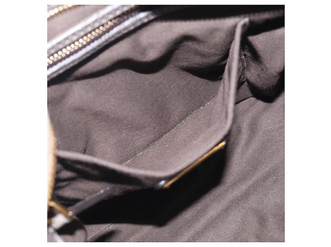 Miu Miu Sac à Main en Cuir 2way Gris Or - vue 27