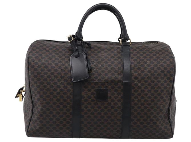 Céline CELINE Macadam Boston Bag PVC Black Gold Tone - vista 2