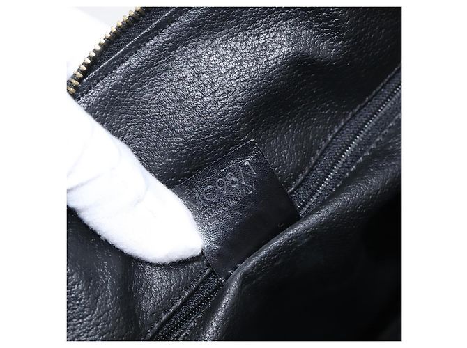 Céline CELINE Macadam Boston Bag PVC Black Gold Tone - vista 24