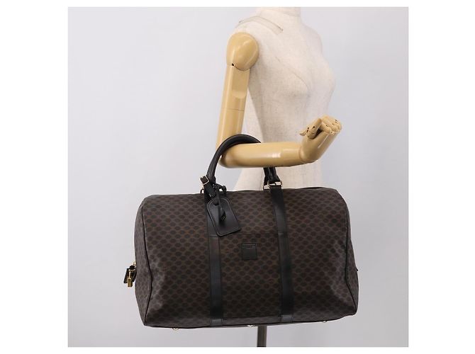 Céline CELINE Macadam Boston Bag PVC Black Gold Tone - vista 25
