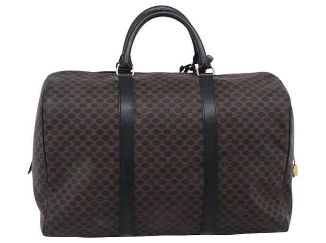 Céline CELINE Macadam Boston Bag PVC Black Gold Tone - vista 3