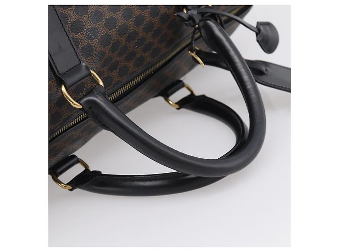 Céline CELINE Macadam Boston Bag PVC Black Gold Tone - vista 7