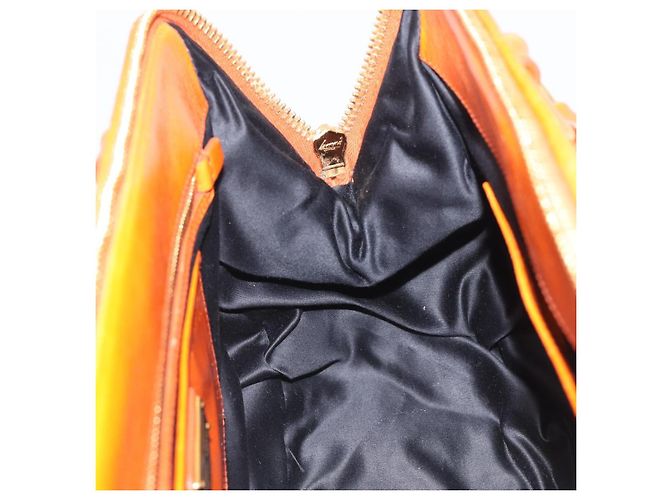 Miu Miu Matelasse Hand Bag Leather 2way Orange Gold - vista 21