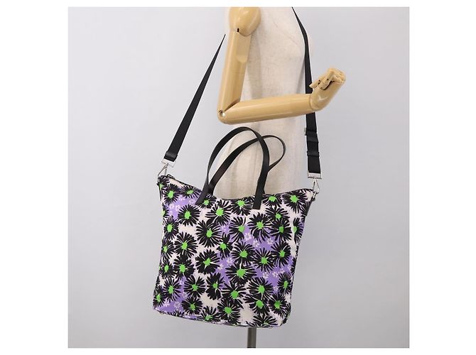 PRADA Tote Bag Nylon 2way Purple Silver - vista 28
