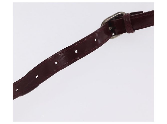 Panthère Bolsa de Ombro Cartier PANTHERE Couro Bordeaux Prata - vista 15