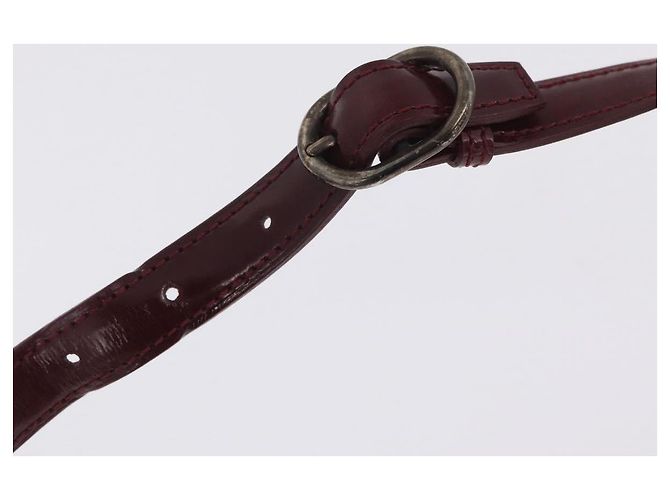 Panthère Bolsa de Ombro Cartier PANTHERE Couro Bordeaux Prata - vista 16