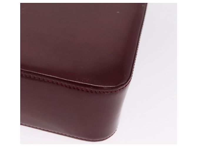 Panthère Bolsa de Ombro Cartier PANTHERE Couro Bordeaux Prata - vista 19