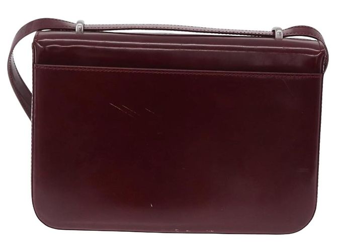 Panthère Bolsa de Ombro Cartier PANTHERE Couro Bordeaux Prata - vista 2