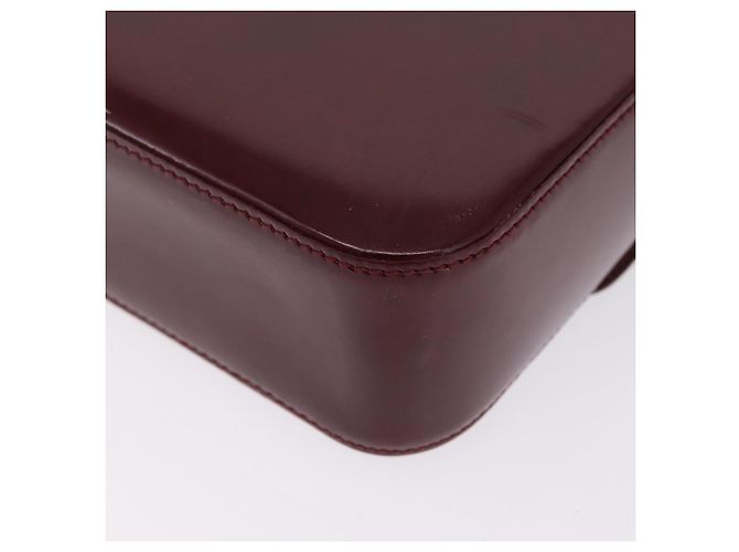 Panthère Bolsa de Ombro Cartier PANTHERE Couro Bordeaux Prata - vista 20