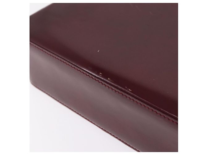 Panthère Bolsa de Ombro Cartier PANTHERE Couro Bordeaux Prata - vista 21
