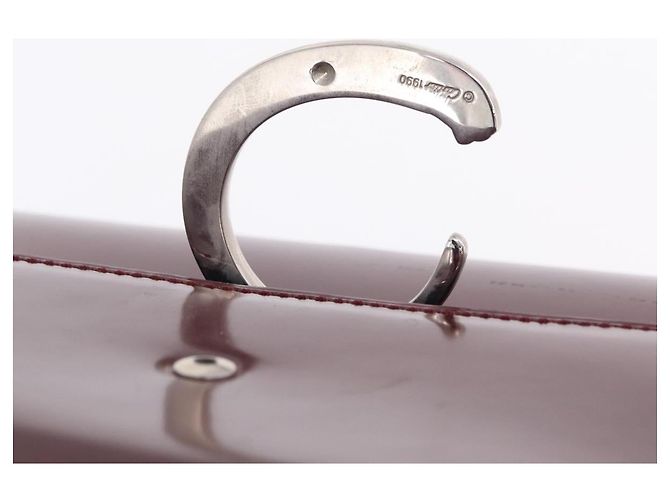 Panthère Bolsa de Ombro Cartier PANTHERE Couro Bordeaux Prata - vista 23