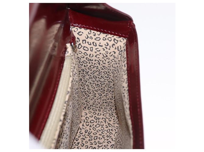 Panthère Bolsa de Ombro Cartier PANTHERE Couro Bordeaux Prata - vista 26