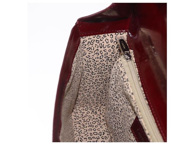 Panthère Bolsa de Ombro Cartier PANTHERE Couro Bordeaux Prata - vista 27