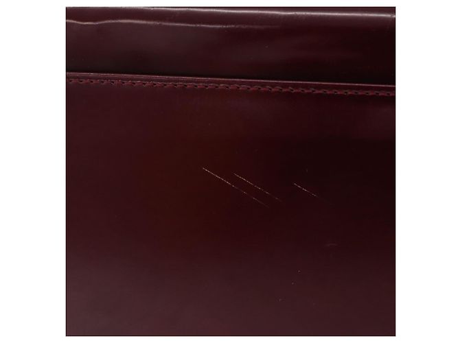 Panthère Bolsa de Ombro Cartier PANTHERE Couro Bordeaux Prata - vista 3