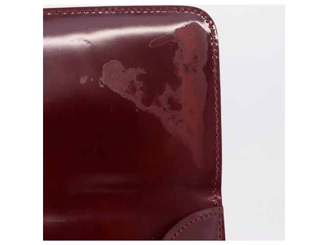 Panthère Bolsa de Ombro Cartier PANTHERE Couro Bordeaux Prata - vista 9