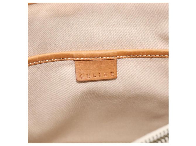 Céline CELINE C Macadam Hand Bag Canvas Beige Gold Tone - vista 18