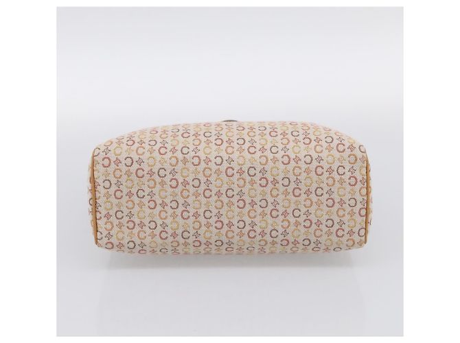 Céline CELINE C Macadam Hand Bag Canvas Beige Gold Tone - vista 5
