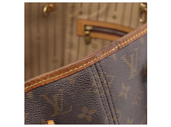 LOUIS VUITTON Monogram Neverfull MM Tote Bag M40156 LV - vue 10