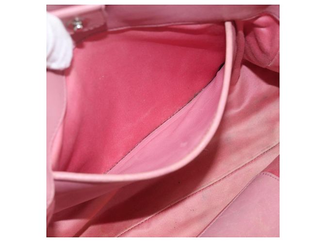 Miu Miu Sac à épaule Matelassé Cuir Rose Argent - vue 26